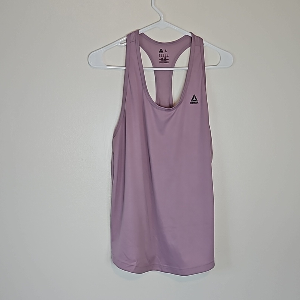 🎯 Reebok Speedwick Racerback Tank Top Size Large Mauve EUC